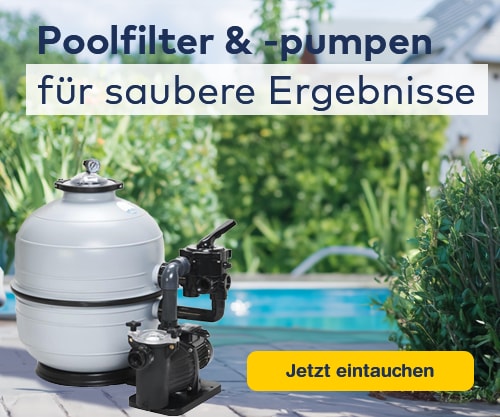 Poolfilter & -pumpen für saubere Ergebnisse!