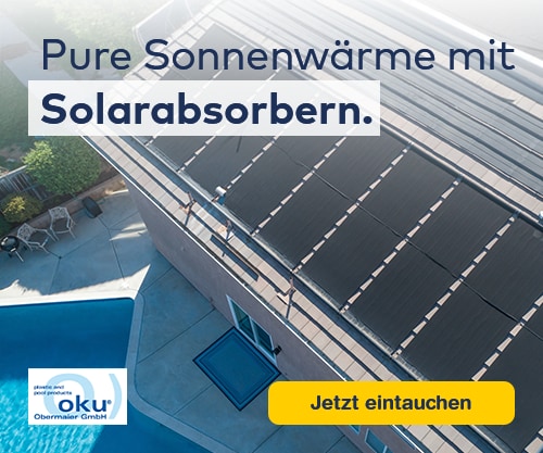 Pure Sonnenwärme mit Solarabsorbern.